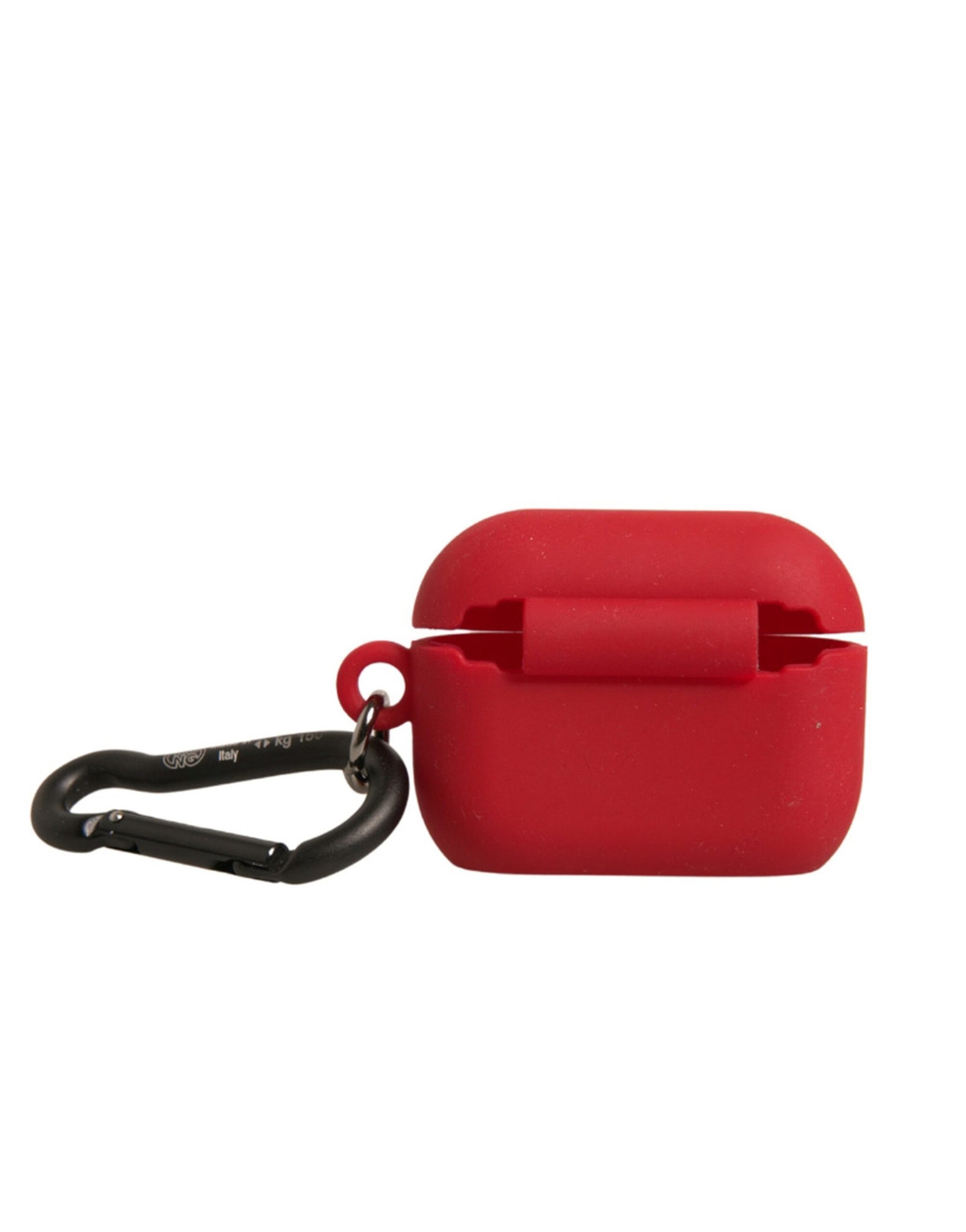 Étui pour Airpods Dolce & Gabbana en caoutchouc de silicone rouge avec logo en relief