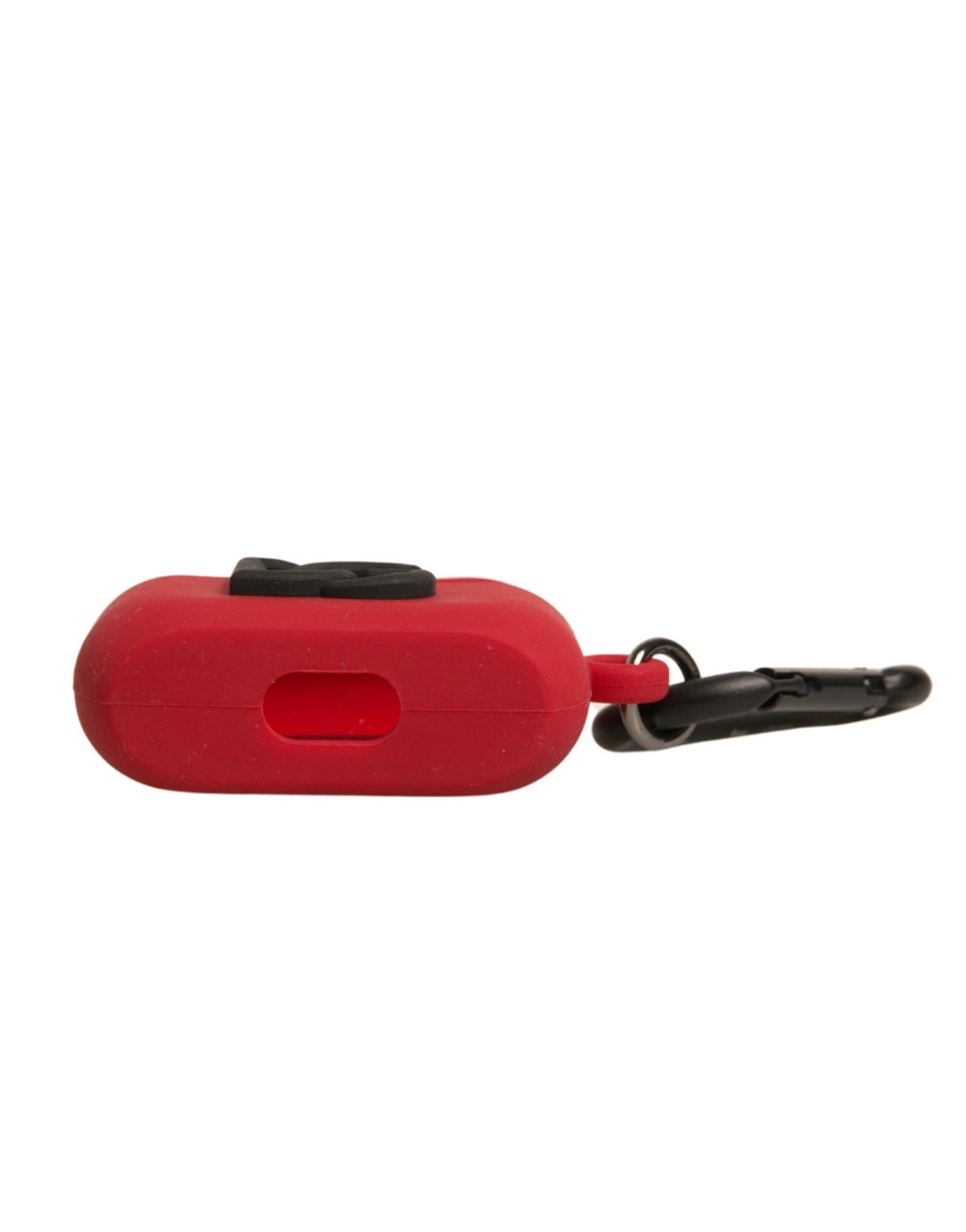 Étui pour Airpods Dolce & Gabbana en caoutchouc de silicone rouge avec logo en relief