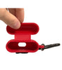 Étui pour Airpods Dolce & Gabbana en caoutchouc de silicone rouge avec logo en relief