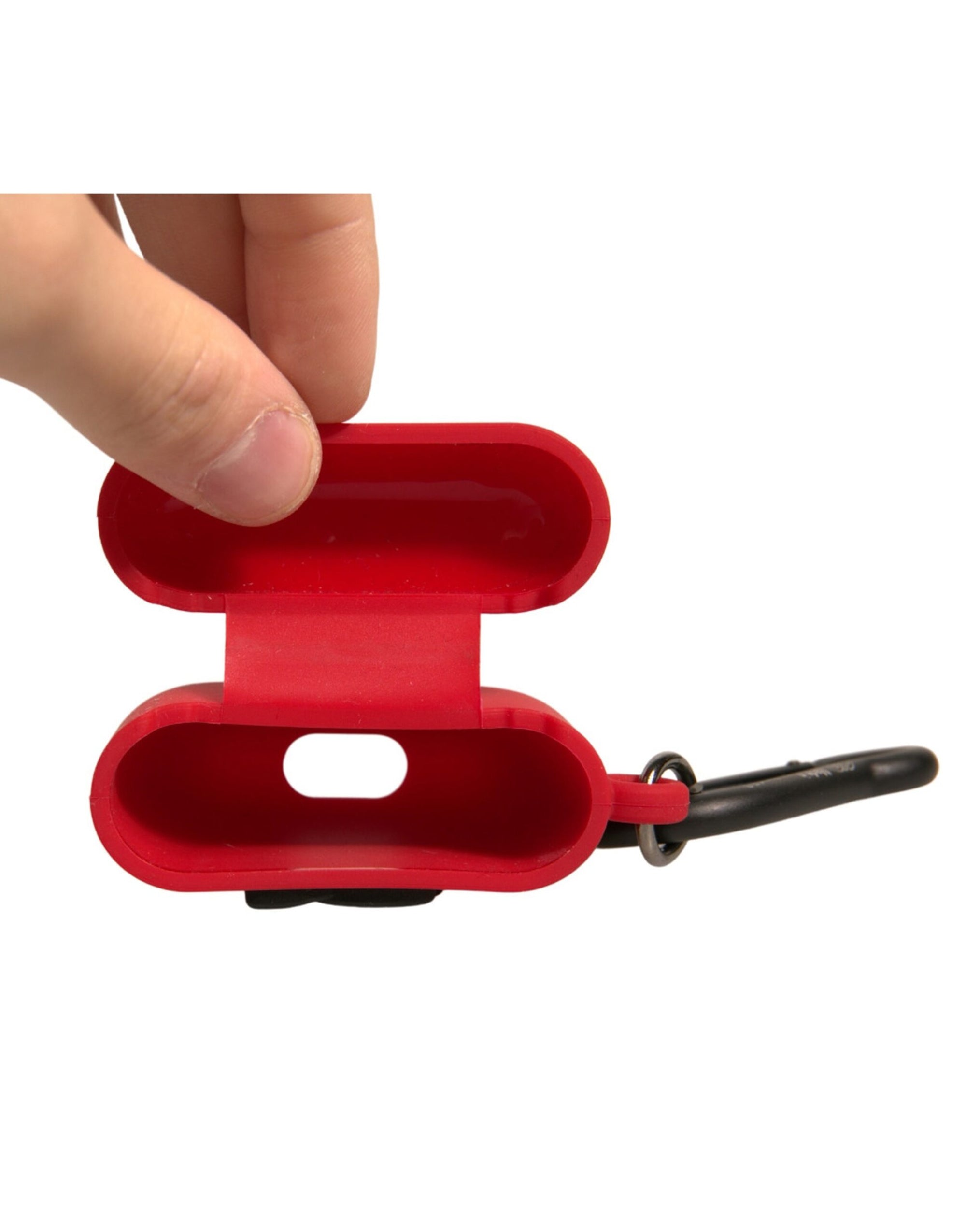 Étui pour Airpods Dolce & Gabbana en caoutchouc de silicone rouge avec logo en relief