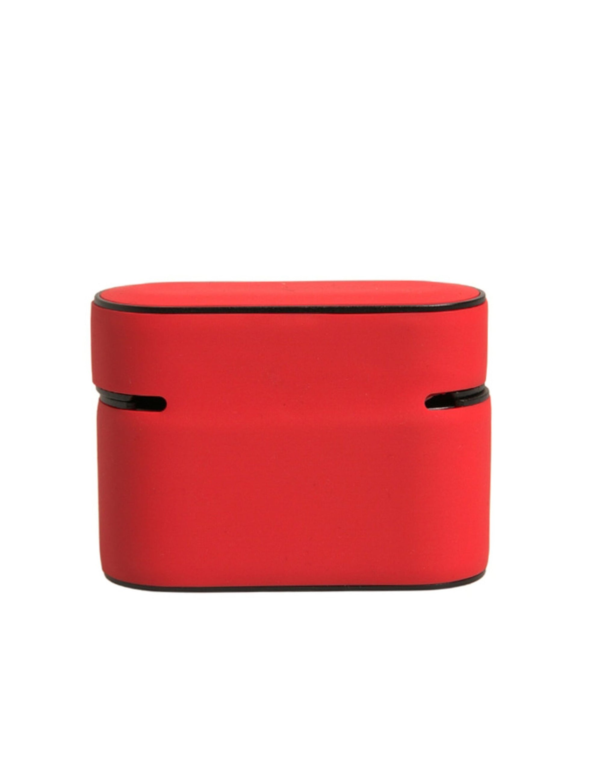 Étui pour Airpods Dolce & Gabbana en PVC rouge avec logo en relief