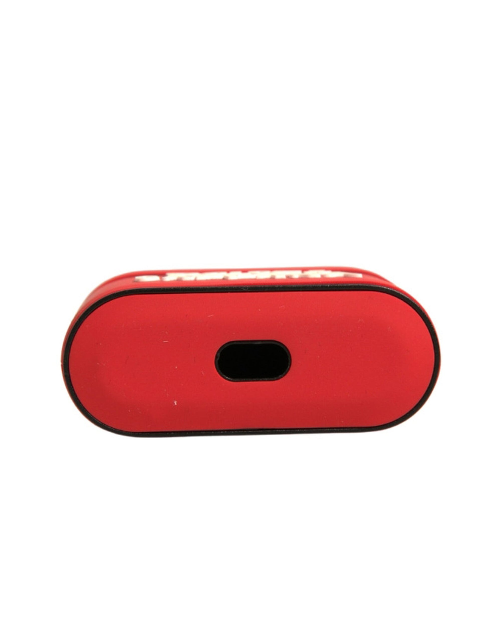 Étui pour Airpods Dolce & Gabbana en PVC rouge avec logo en relief