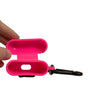 Étui pour Airpods Dolce & Gabbana en caoutchouc de silicone rose avec logo en relief