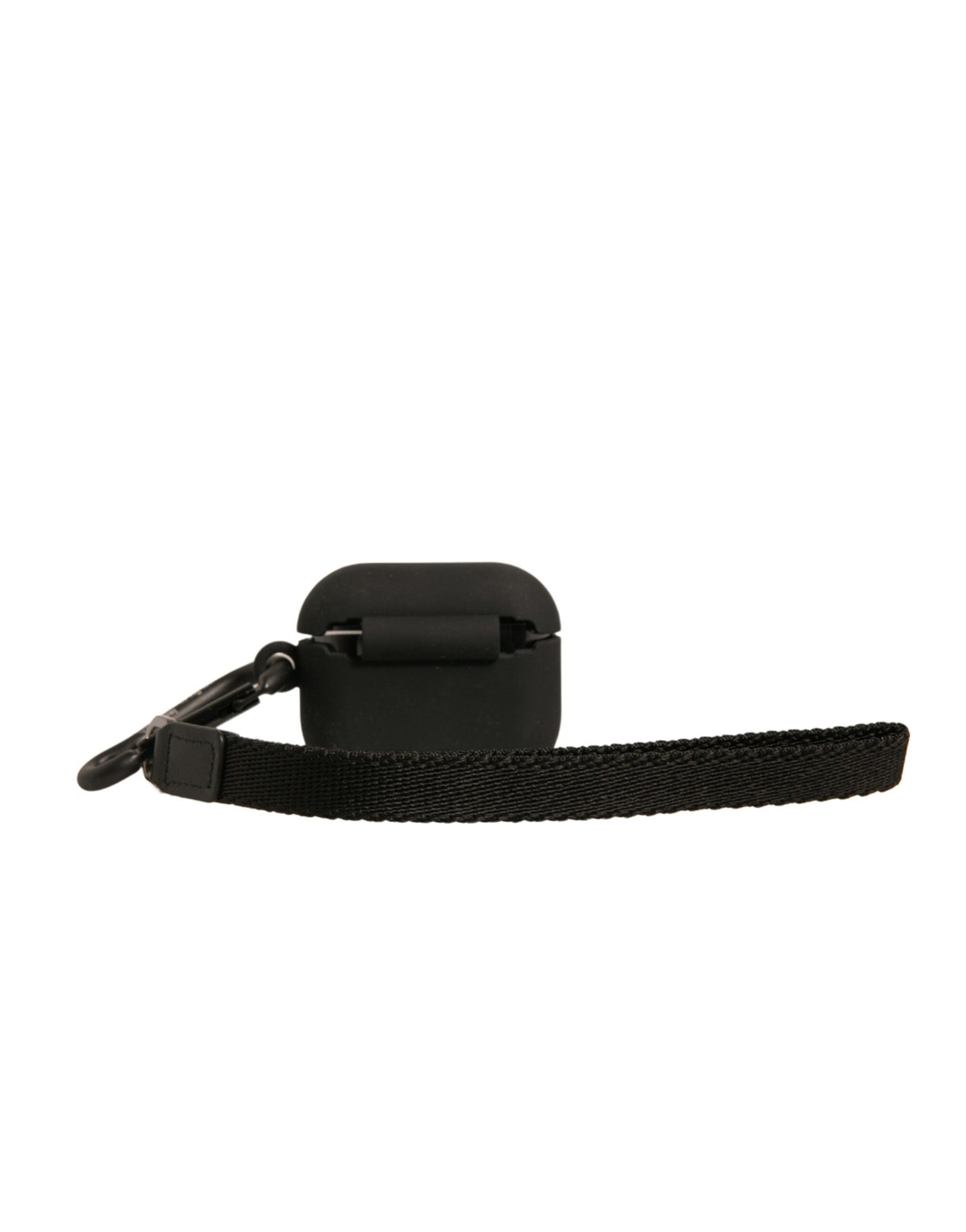 Étui pour Airpods Dolce & Gabbana en caoutchouc de silicone noir avec logo en relief