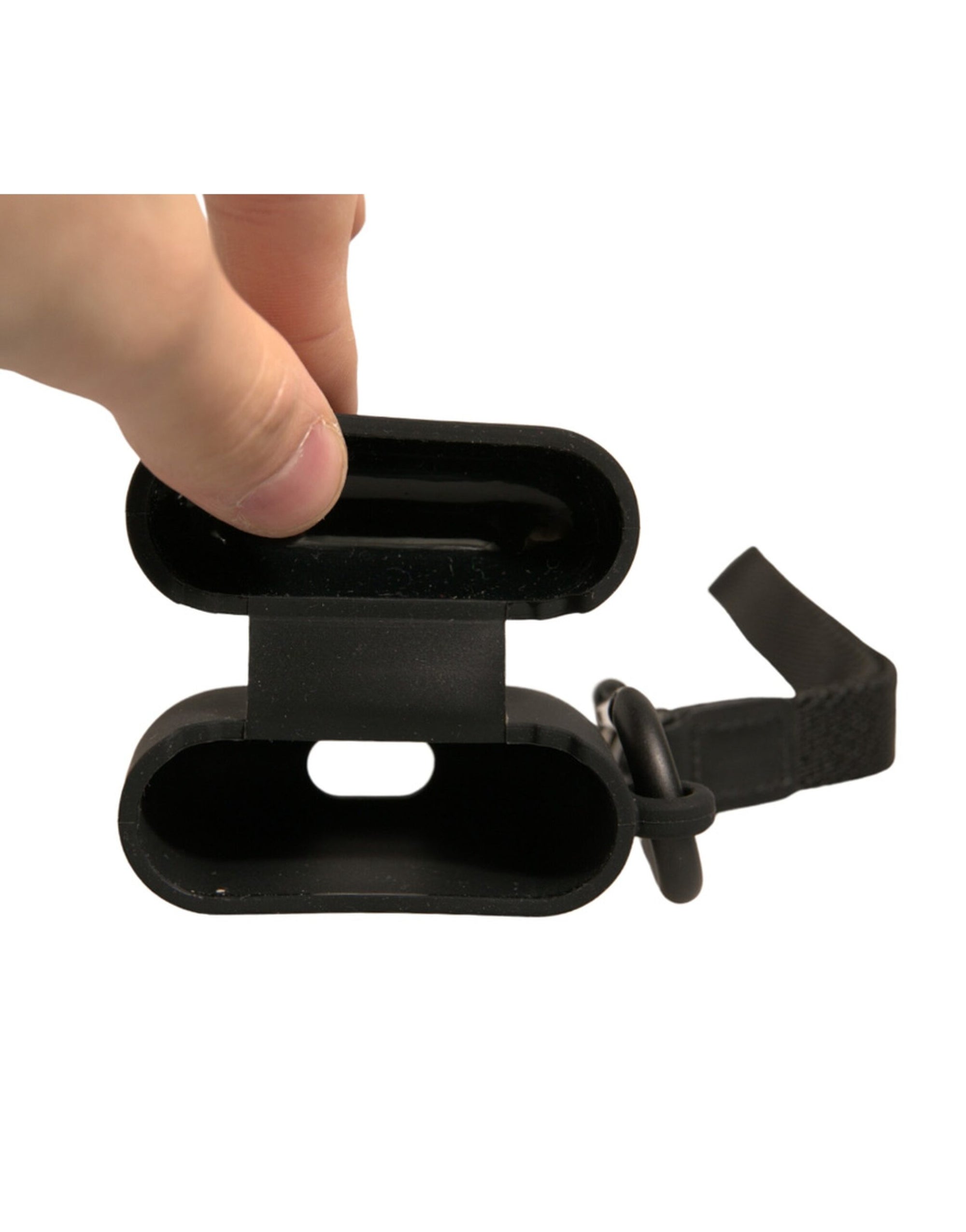 Étui pour Airpods Dolce & Gabbana en caoutchouc de silicone noir avec logo en relief