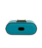 Étui pour Airpods Dolce & Gabbana en cuir vert avec logo en métal