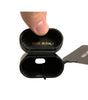 Dolce & Gabbana Black PVC Logo Print Flip Holder Airpods Case
