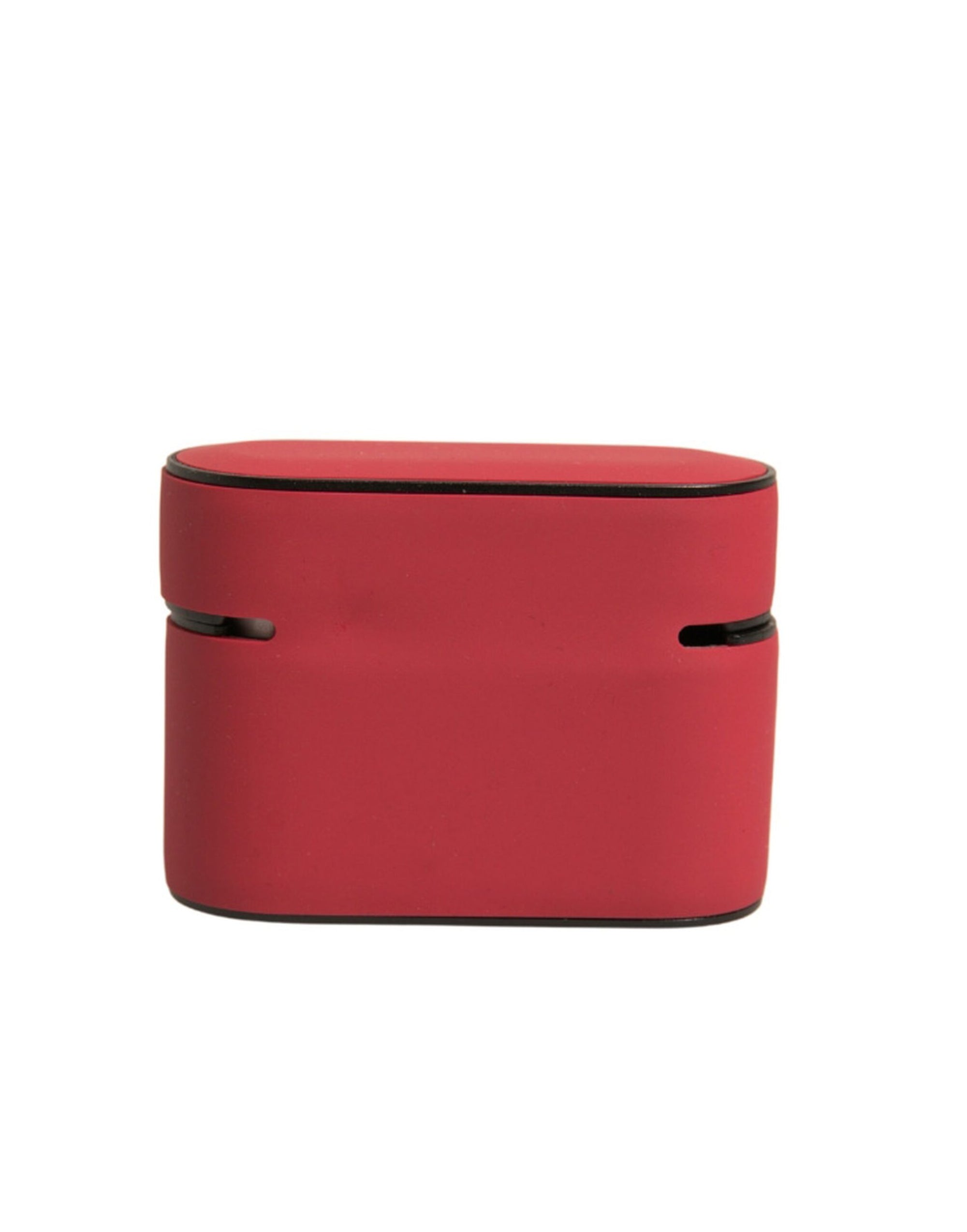 Étui pour Airpods Dolce & Gabbana en PVC rouge avec logo en relief