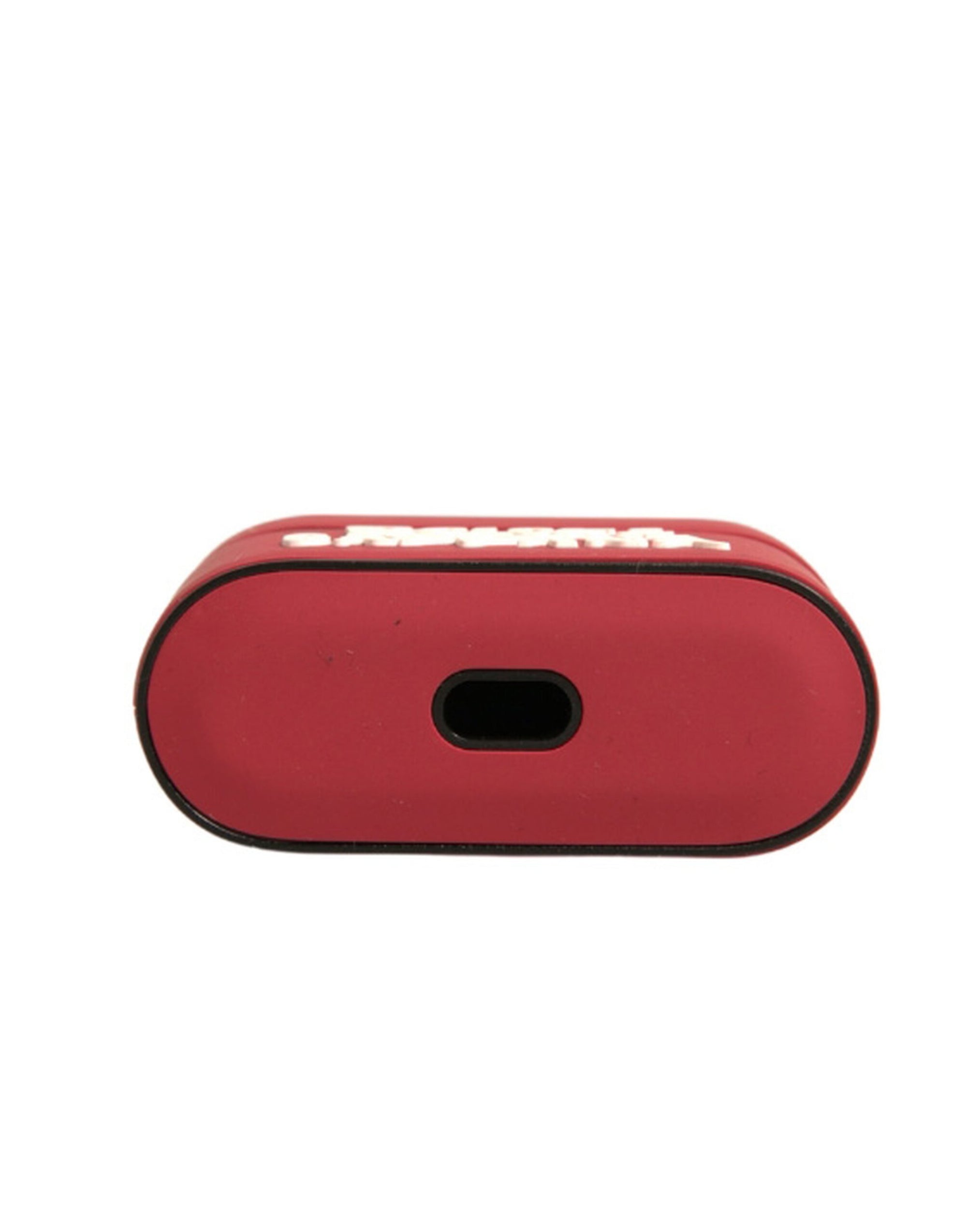 Étui pour Airpods Dolce & Gabbana en PVC rouge avec logo en relief