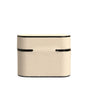 Étui pour Airpods Dolce & Gabbana en cuir blanc avec logo en métal