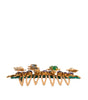 Dolce & Gabbana Gold Brass Crystals Hair Stick Comb