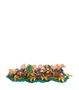 Dolce & Gabbana Gold Brass Crystals Hair Stick Comb