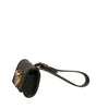 Dolce & Gabbana Black Leather Devotion Heart Strap Airpod Case