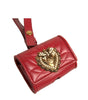 Dolce & Gabbana Black Leather Devotion Heart Strap Airpod Case