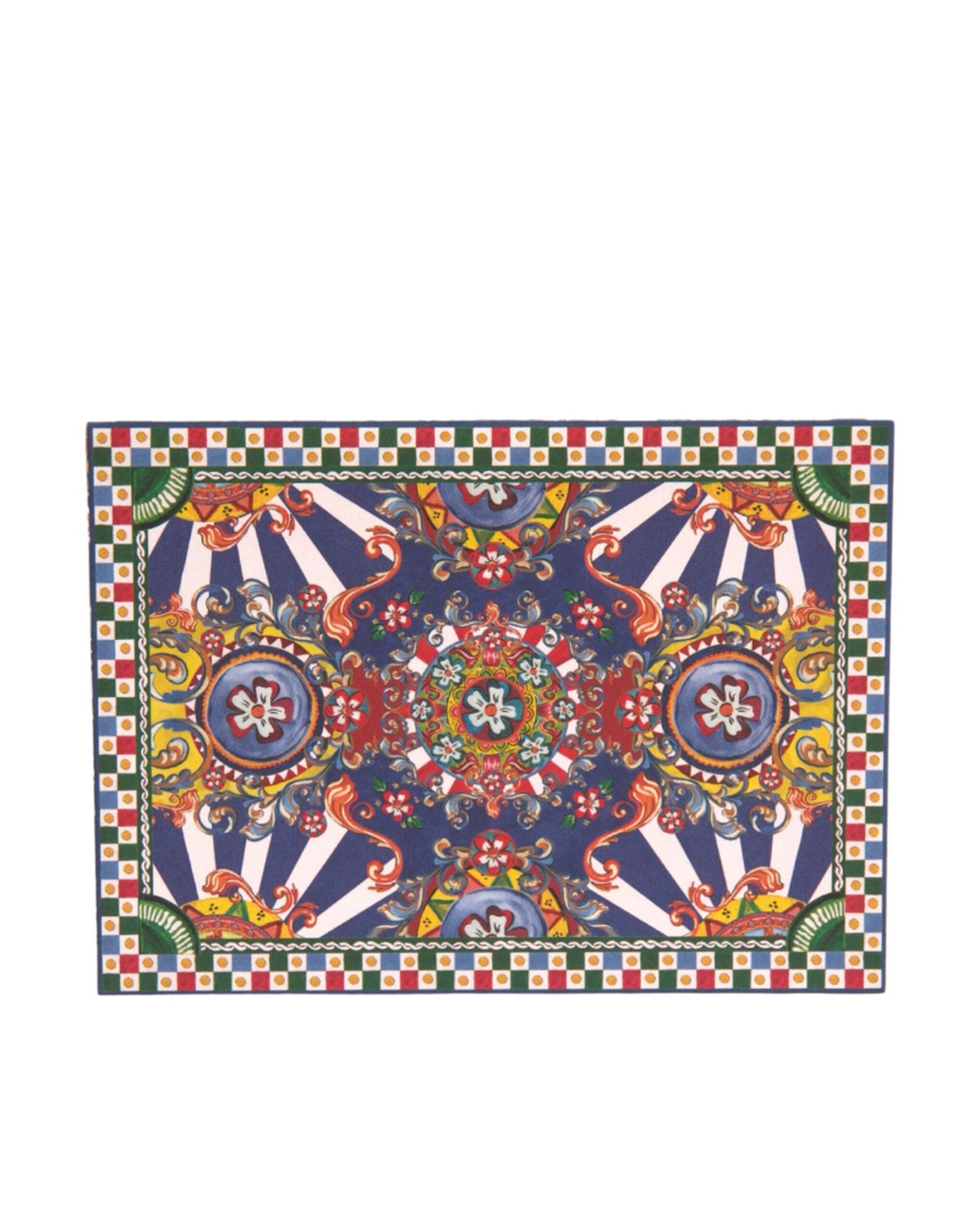 Dolce &amp; Gabbana Porte-carte postale enveloppe Carretto Siciliano multicolore