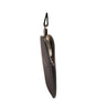 Dolce & Gabbana Purple Calfskin Leather Round Logo Hand Mirror Holder