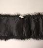 Dolce & Gabbana Black Fur Shoulder Collar Wrap Shawl Scarf