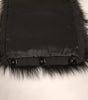 Dolce & Gabbana Black Fur Shoulder Collar Wrap Shawl Scarf