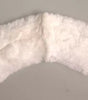 Dolce & Gabbana White Fur Shoulder Collar Wrap Shawl Scarf