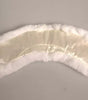 Dolce & Gabbana White Fur Shoulder Collar Wrap Shawl Scarf