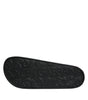 Sandales à enfiler en cuir noir Dolce &amp; Gabbana, chaussures de plage