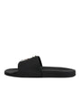 Dolce & Gabbana Black Divers Leather Flats Slides Sandals Beachwear Shoes
