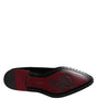 Dolce & Gabbana Black Velvet Cotton Lace Up Derby Shoes