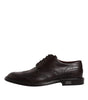 Dolce & Gabbana Brown Leather Derby Wingtip Lace Up Formal Dress Shoes