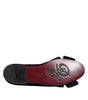 Dolce & Gabbana Black Crystal Flats Men Loafers Dress Shoes