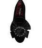 Dolce & Gabbana Black Crystal Flats Men Loafers Dress Shoes