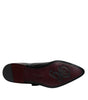 Dolce & Gabbana Black Leather Monk Strap Derby Formal Shoes