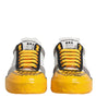 Dolce & Gabbana Multicolor Leather DNA Low Top Sneakers Shoes