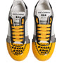 Dolce & Gabbana Multicolor Leather DNA Low Top Sneakers Shoes