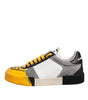 Dolce & Gabbana Multicolor Leather DNA Low Top Sneakers Shoes