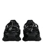 Dolce & Gabbana Black Low Top Space Lace Up Sneakers Shoes