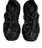 Dolce & Gabbana Black Low Top Space Lace Up Sneakers Shoes