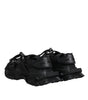 Dolce & Gabbana Black Low Top Space Lace Up Sneakers Shoes