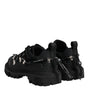 Dolce & Gabbana Black Low Top Lace Up Trekking Sneakers Shoes