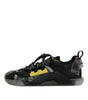 Dolce & Gabbana Black Green Camo NS1 Low Top Sneakers Shoes