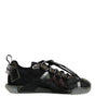 Dolce & Gabbana Black Green Camo NS1 Low Top Sneakers Shoes