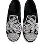 Chaussures à enfiler noires à ornements Dolce &amp; Gabbana pour homme