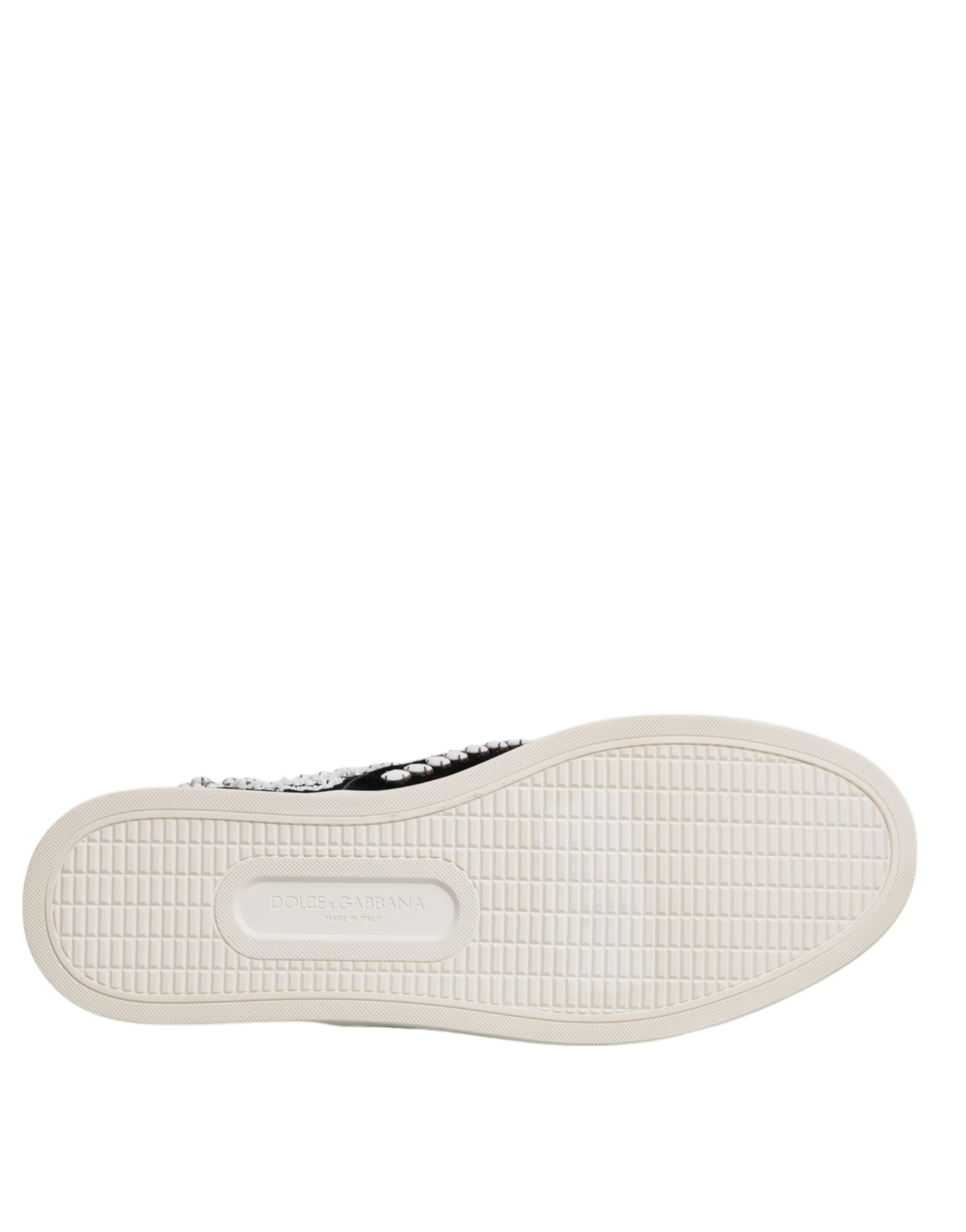 Chaussures à enfiler noires à ornements Dolce &amp; Gabbana pour homme