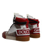 Dolce & Gabbana Multicolor Leather High Top Sneakers Shoes