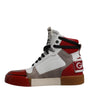 Dolce & Gabbana Multicolor Leather High Top Sneakers Shoes