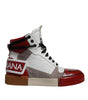 Dolce & Gabbana Multicolor Leather High Top Sneakers Shoes