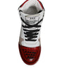 Dolce & Gabbana Multicolor Leather High Top Sneakers Shoes