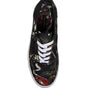 Dolce & Gabbana Black Tropical Print Low Top Sneakers Shoes