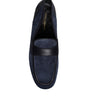 Dolce & Gabbana Blue Suede Leather Shoes Loafer Moccasin Shoes