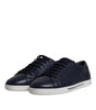 Dolce & Gabbana Blue Low Top Men Saint Tropez Sneakers Shoes