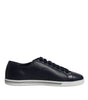 Dolce & Gabbana Blue Low Top Men Saint Tropez Sneakers Shoes